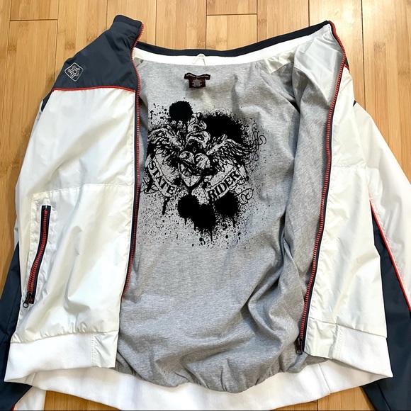 Windbreaker by Urban Behavior Racing Jacket 70’s Style Vintage Size Large - Picture 8 of 8